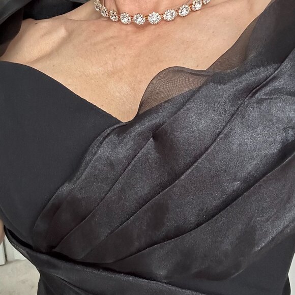 One-of-a-Kind Black Tie Affair” Gown Sz 2 - Picture 2 of 11